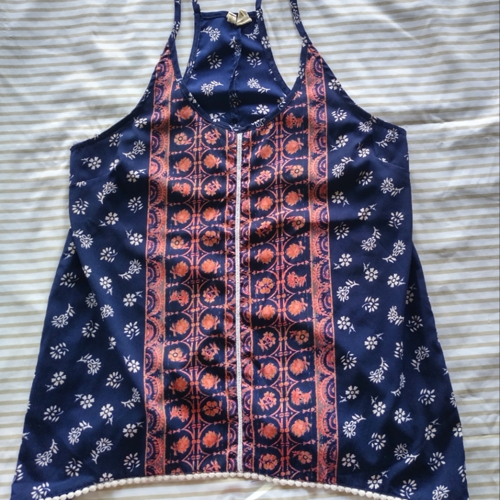 Racer back batik cami tank